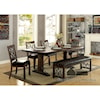 Furniture of America Paulina Dining Set with Bench