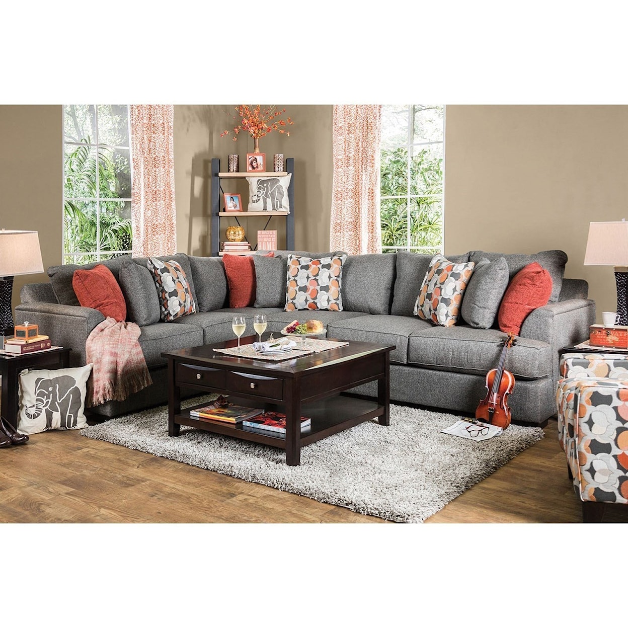 Furniture of America - FOA Pennington Sectional Sofa