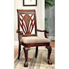 Furniture of America Petersburg II Set of Two Arm Chairs