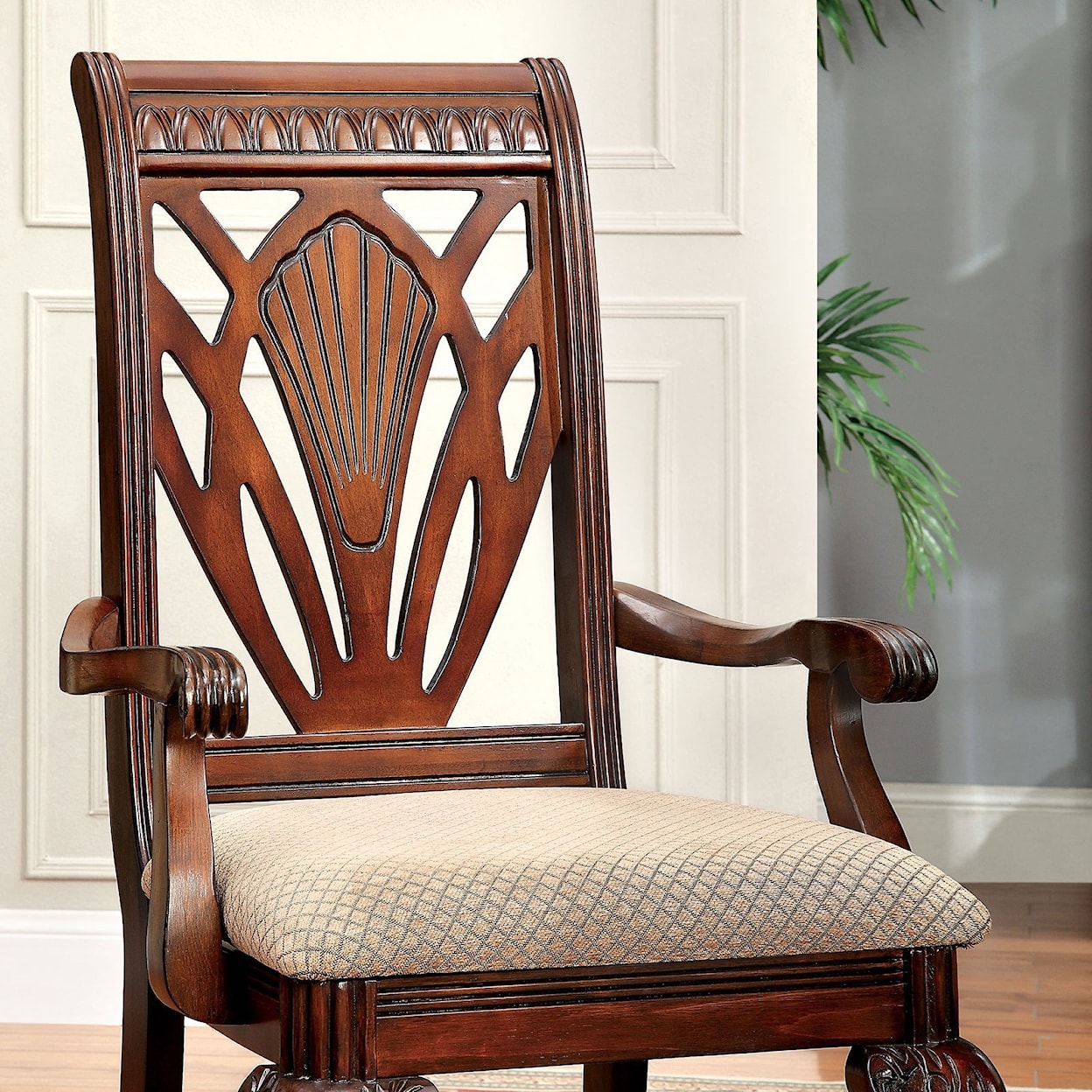 Furniture of America - FOA Petersburg II Set of Two Arm Chairs