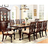 Dining Set with Two Arm Chairs and Six Side Chairs