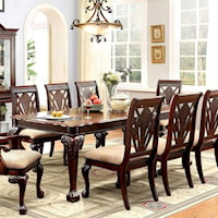 Traditional Dining Table with Leaf