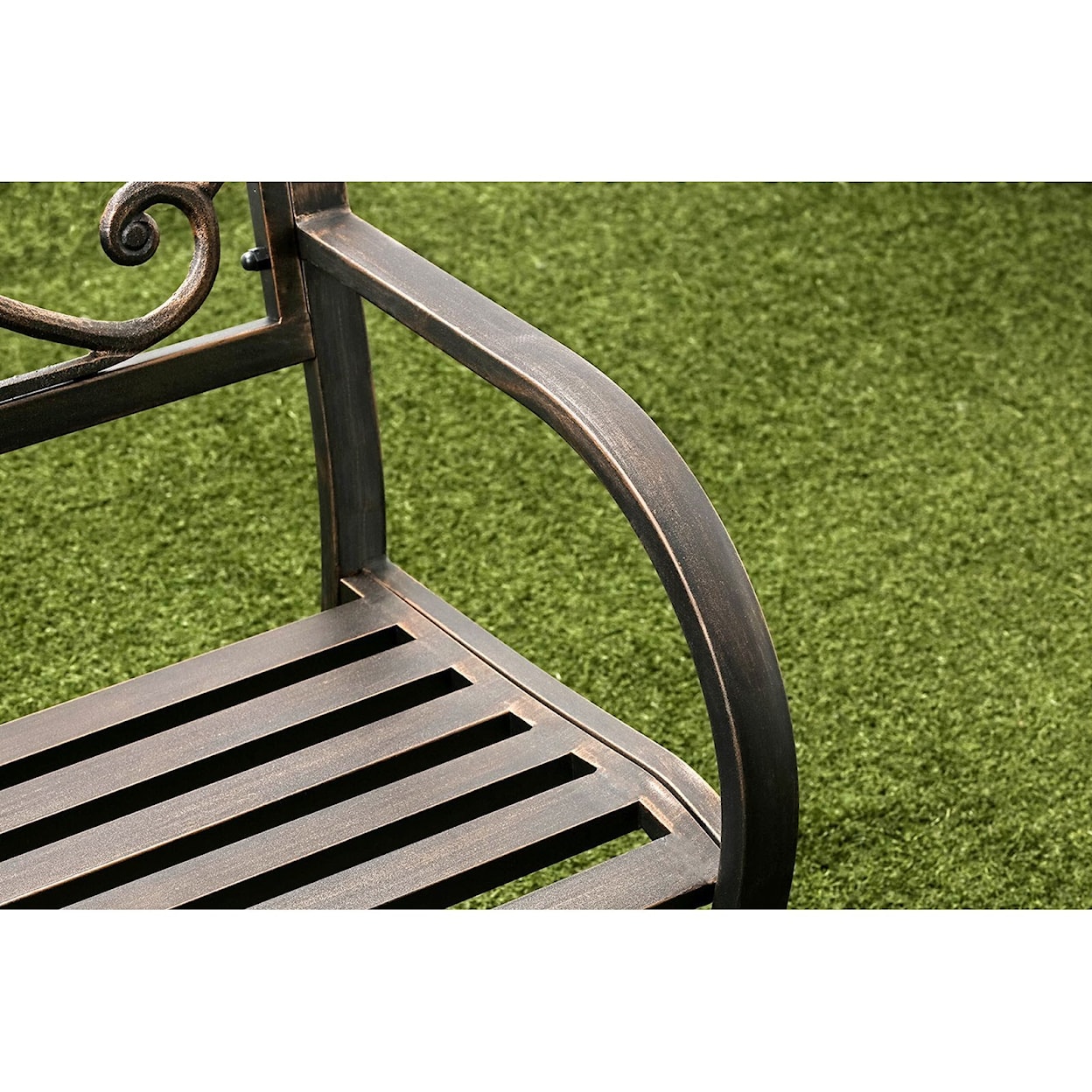 FUSA Potter Patio Steel Bench