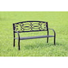 Furniture of America Potter Patio Steel Bench