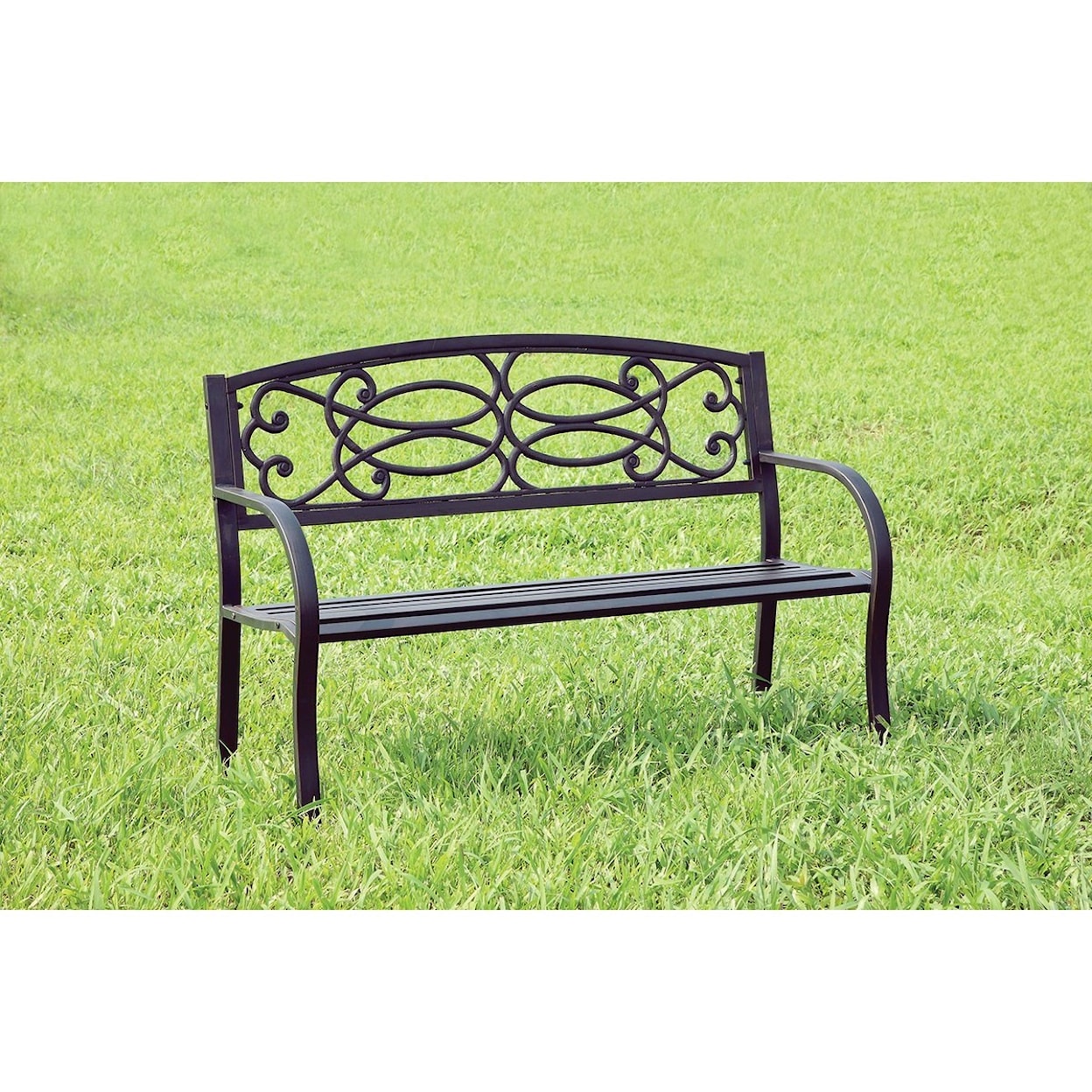 Furniture of America - FOA Potter Patio Steel Bench