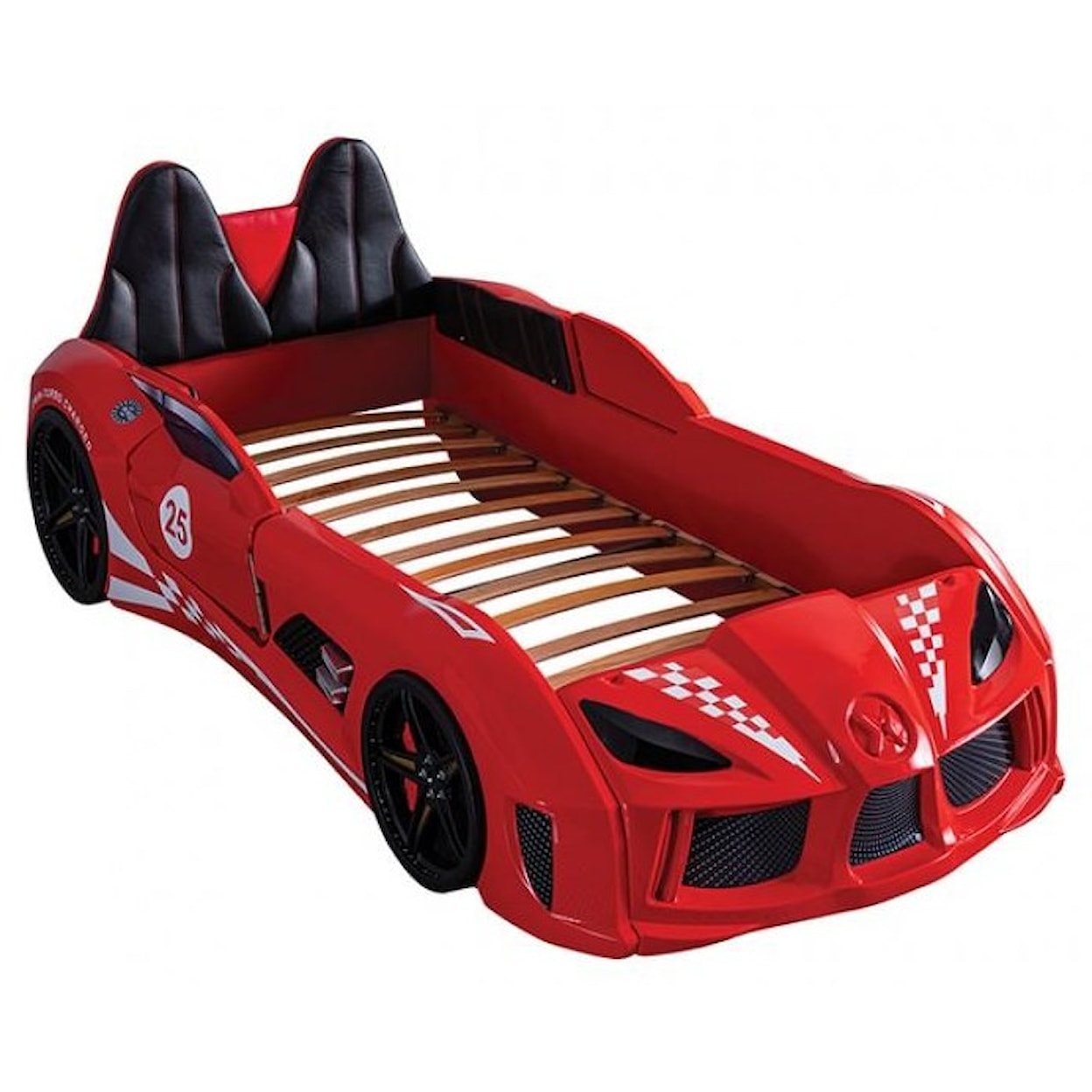 Furniture of America - FOA Route 66 Twin Car Bed Red