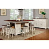 Furniture of America Sabrina Table + 6 Chairs