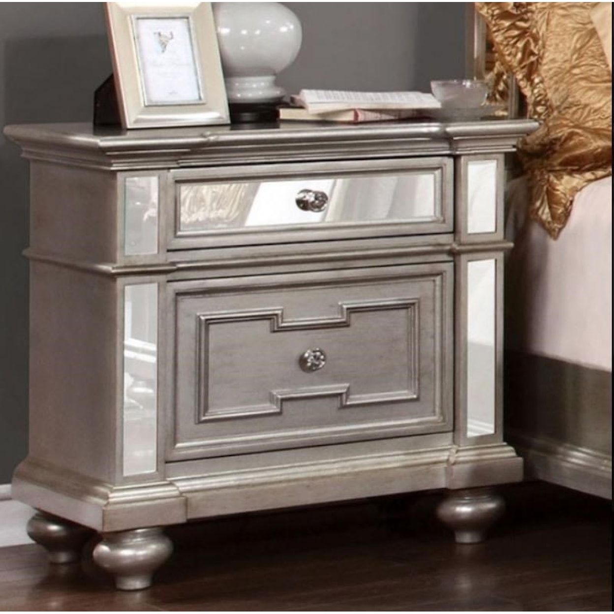 Furniture of America Salamanca Glam King Bedroom Set