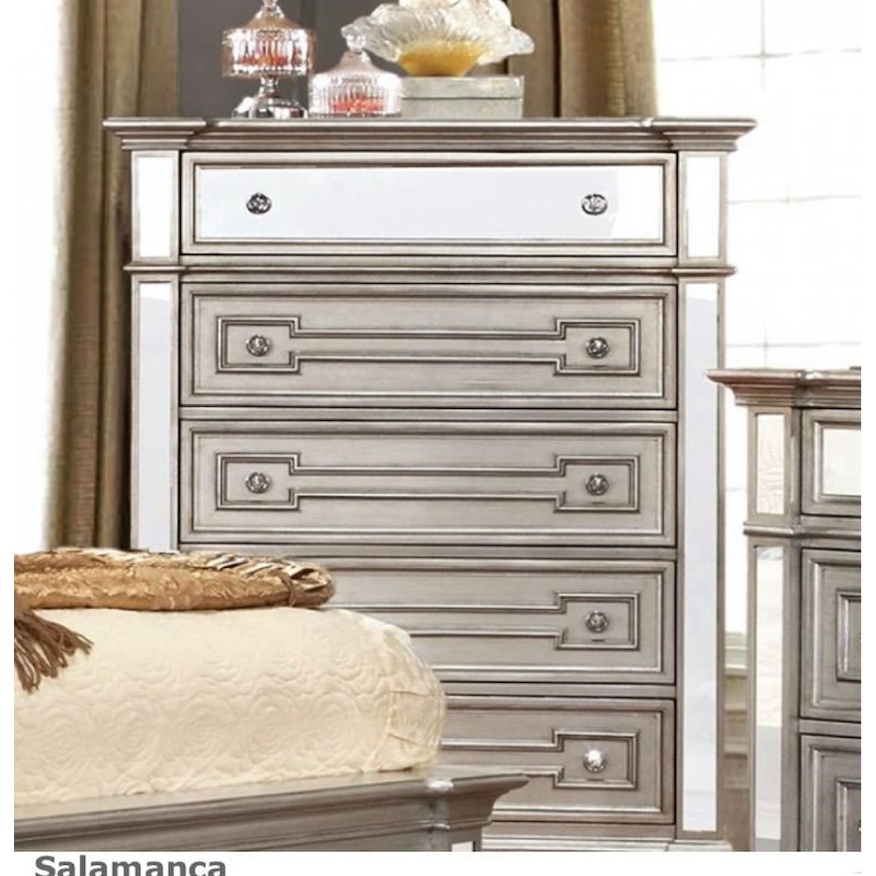 Furniture of America Salamanca Glam Queen Bedroom Set