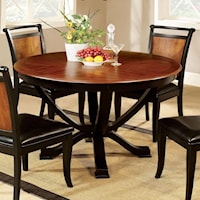 Two Tone Round Dining Table