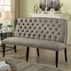 Furniture of America Sania III Love Seat Bench