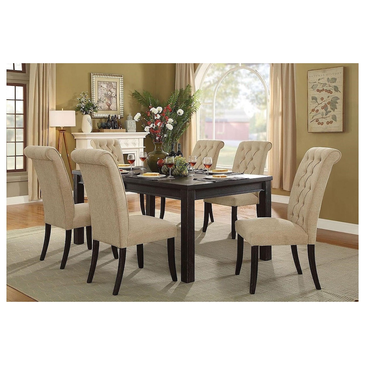 Furniture of America - FOA Sania III 7 piece dining