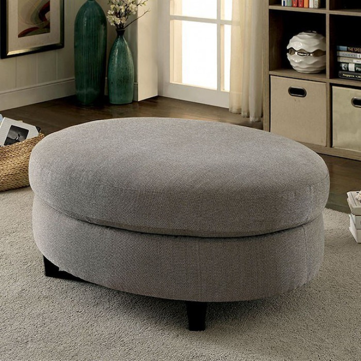 Furniture of America - FOA Sarin Sectional and Ottoman
