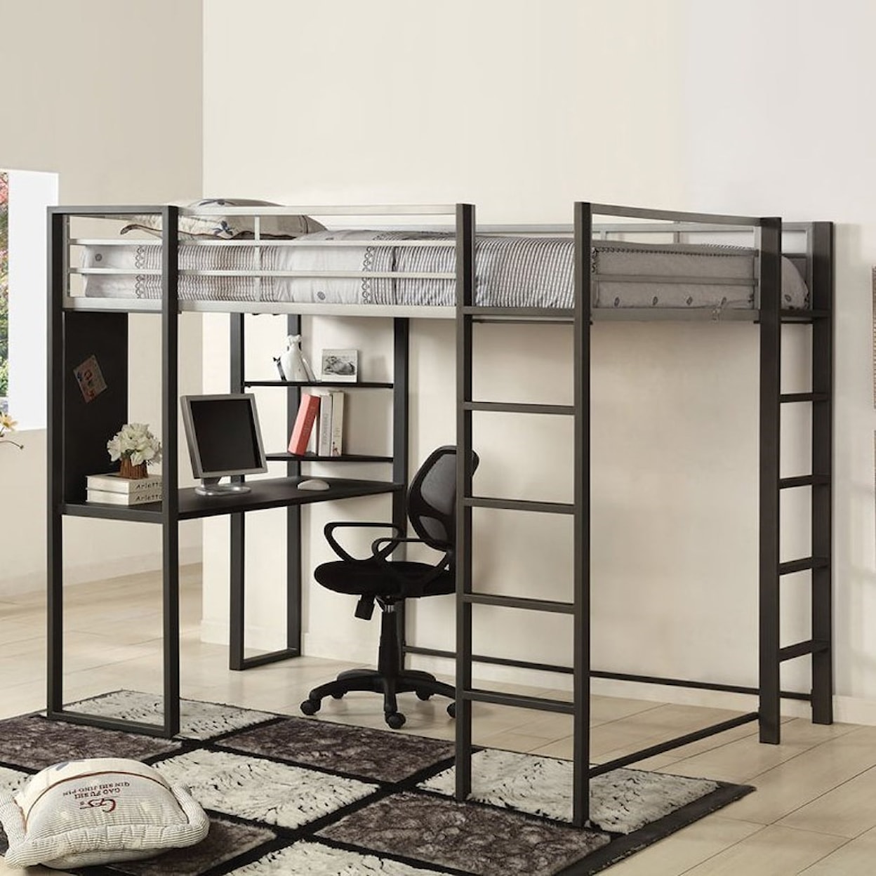 Furniture of America - FOA Sherman Full Bed with Workstation