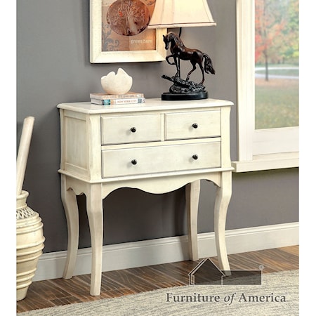 Traditional Hallway Cabinet with Antique Finish