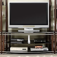 Contemporary TV Console with 2 Shelves