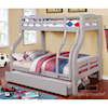 FUSA Solpine Twin/Full Bunk Bed