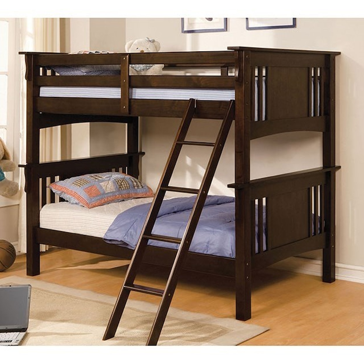 Furniture of America - FOA Spring Creek Twin/Twin Bunk Bed 