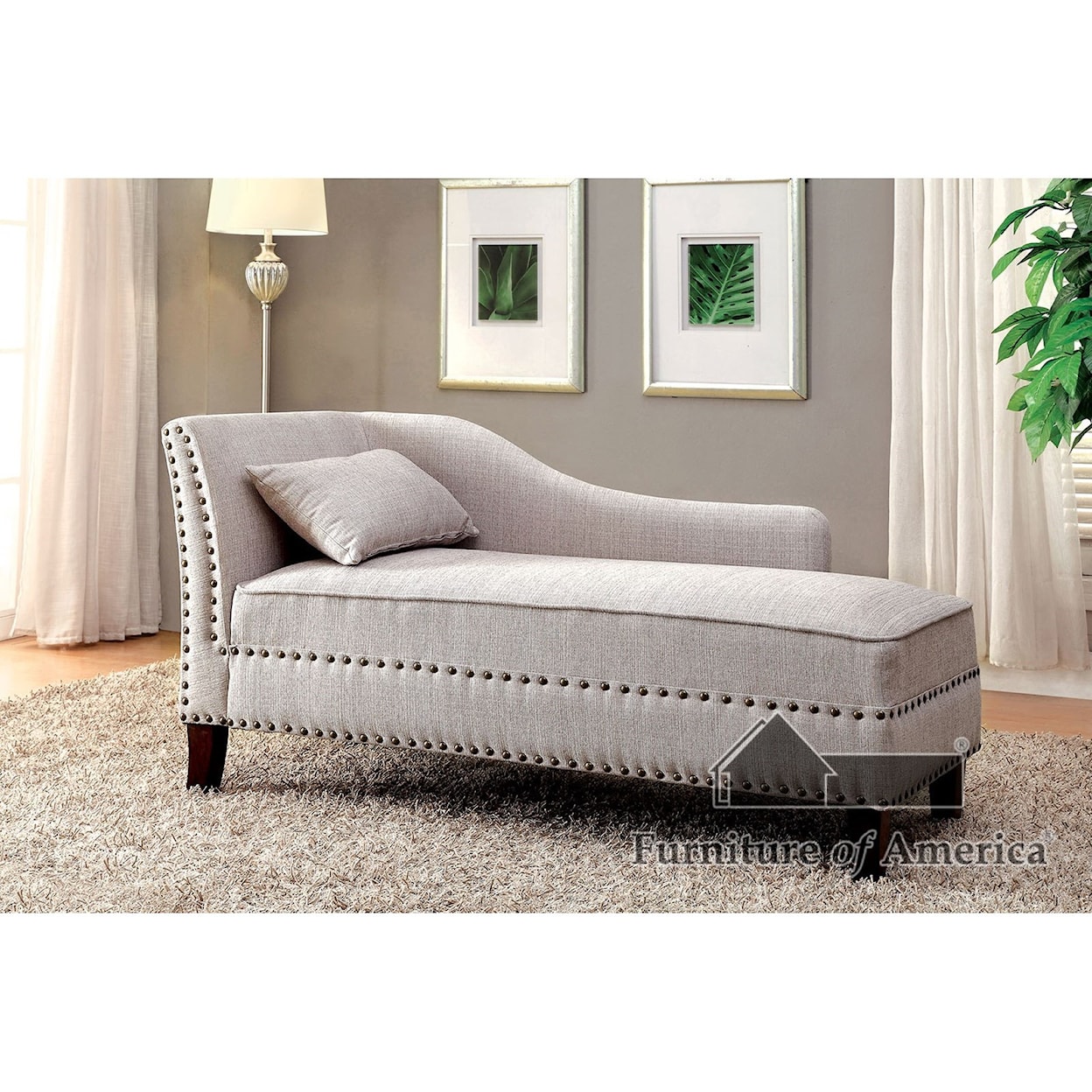 Furniture of America Stillwater Chaise