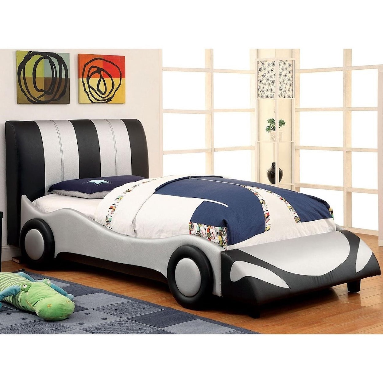 Furniture of America Super Racer Twin Bed