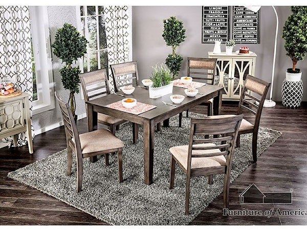 7 Piece. Dining Table Set