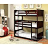 Furniture of America Therese Twin Triple Decker Bed