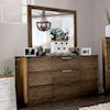 Furniture of America - FOA Tolna Dresser and Mirror Combination