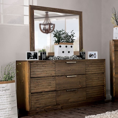 Dresser and Mirror Combination