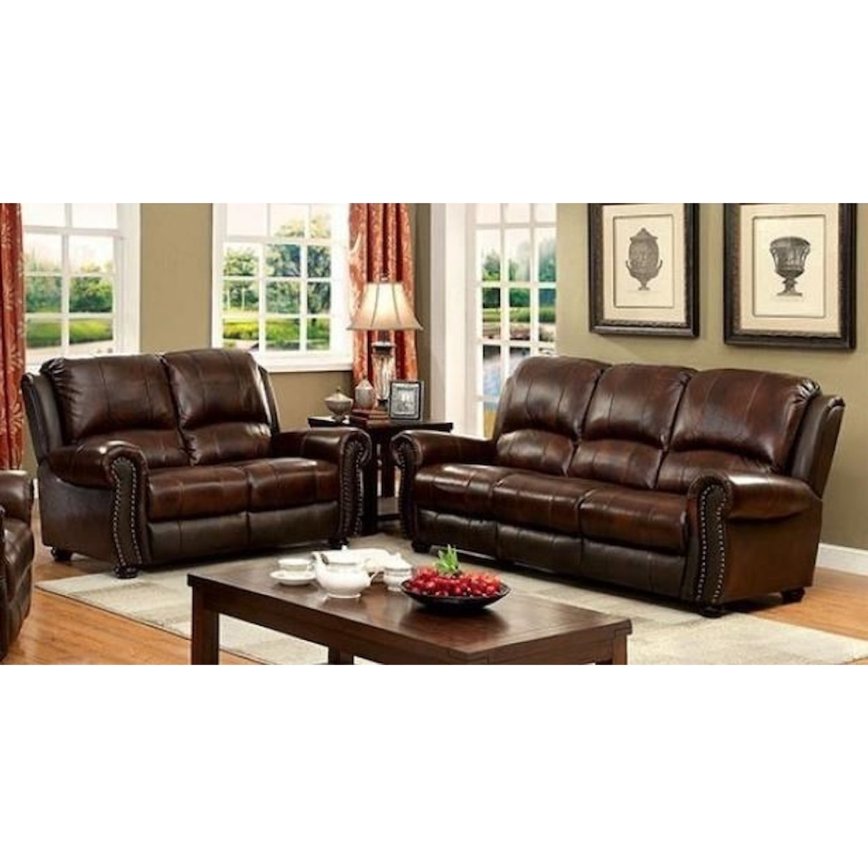 FUSA Turton Sofa and Loveseat Set