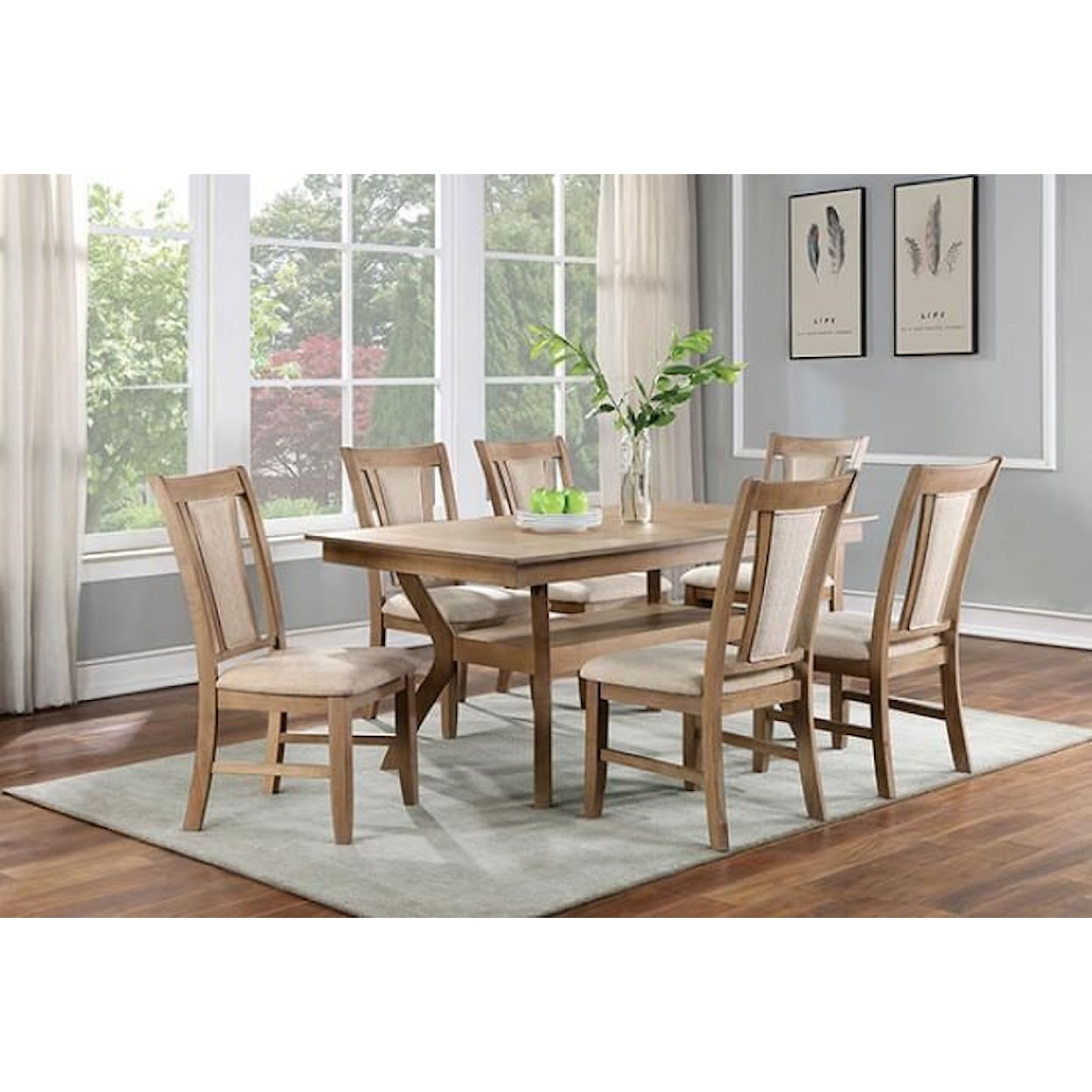 Furniture of America - FOA Upminster 7pc Dining Group