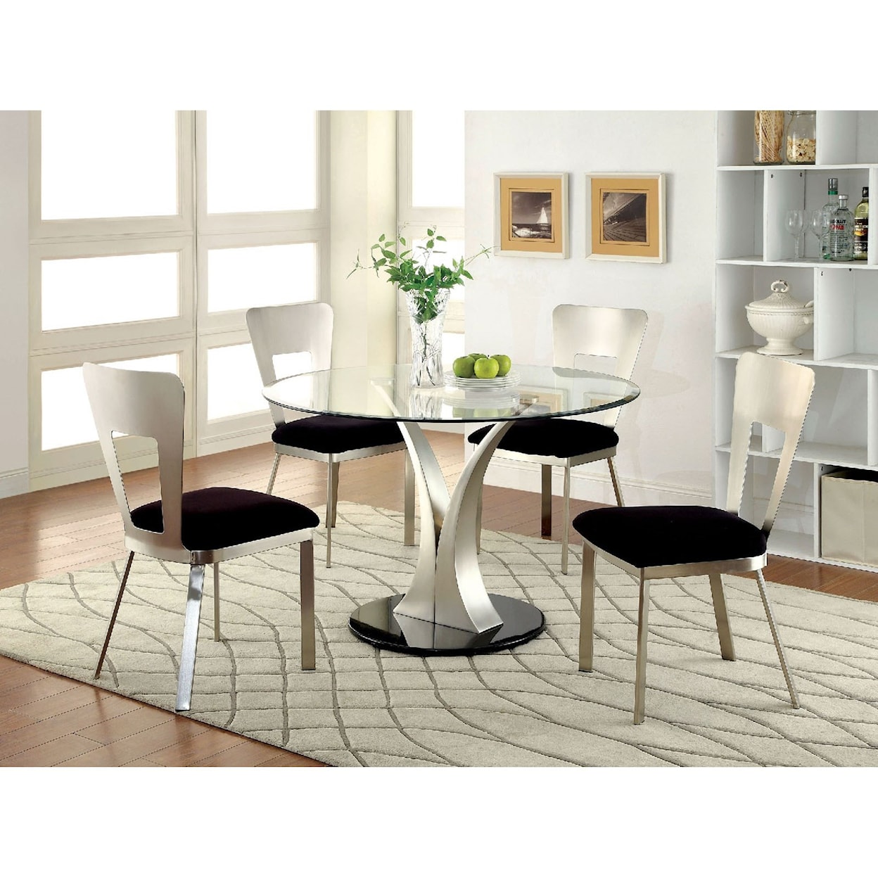 Furniture of America Valo Round Dining Table