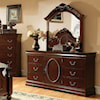 Furniture of America Velda II Dresser + Mirror Set