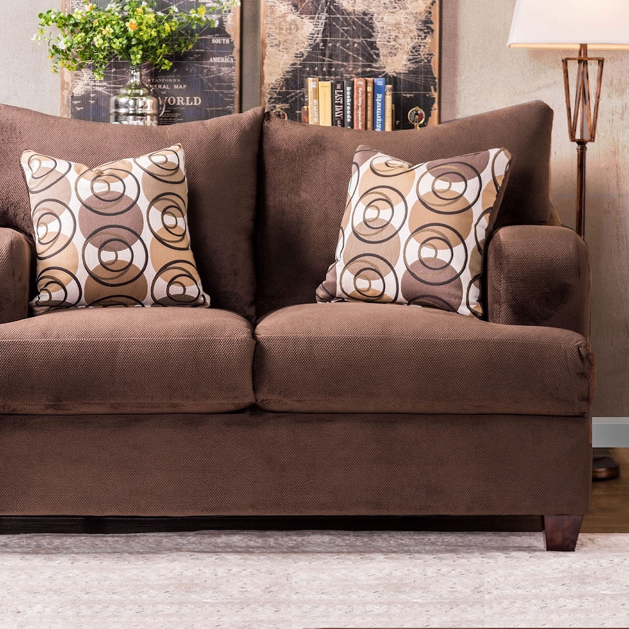 Furniture of America Wessington Love Seat