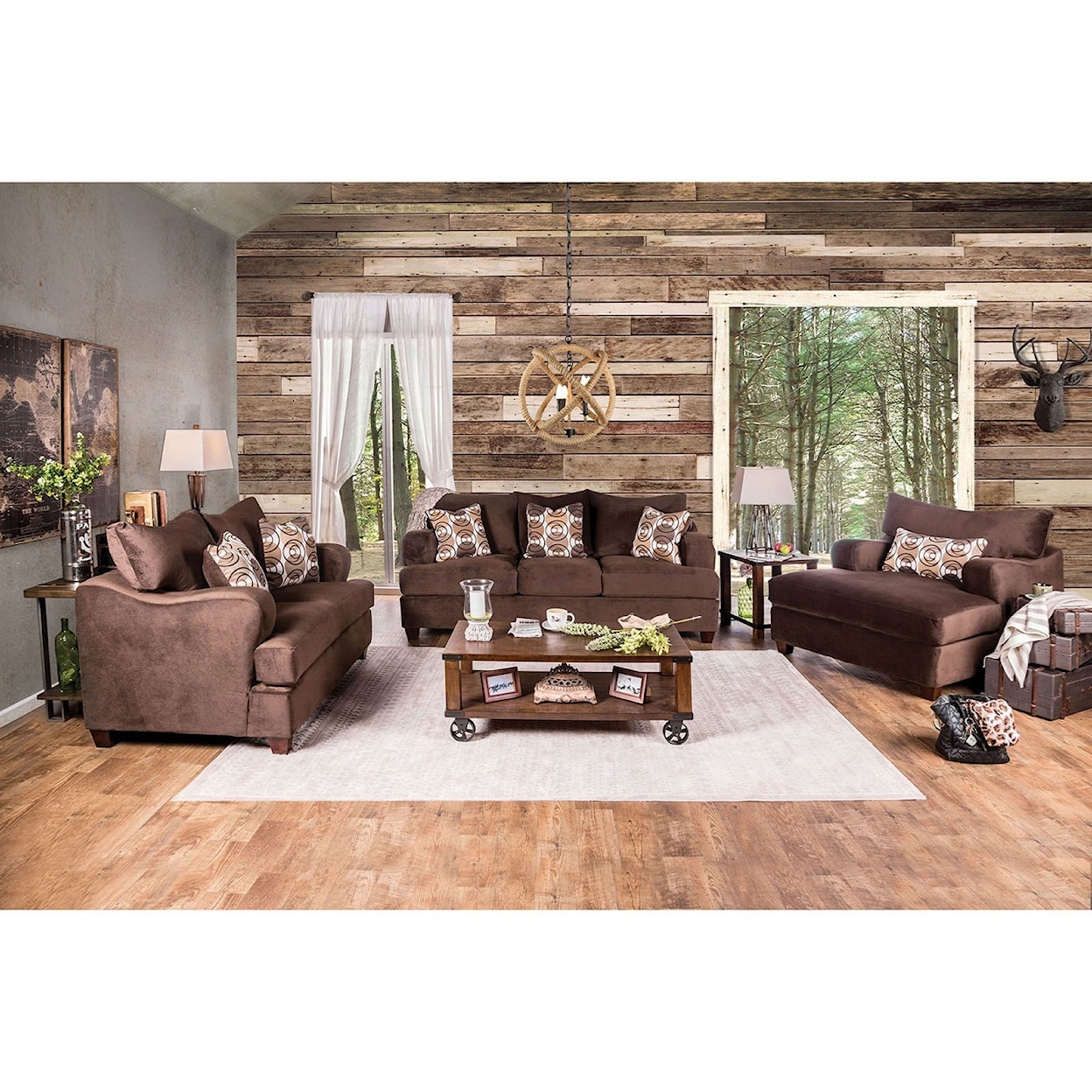 Furniture of America Wessington Love Seat