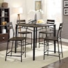 Furniture of America - FOA Westport 5-Piece Counter Height Table Set