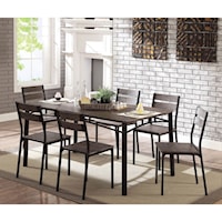 Contemporary 7-Piece Dining Table Set
