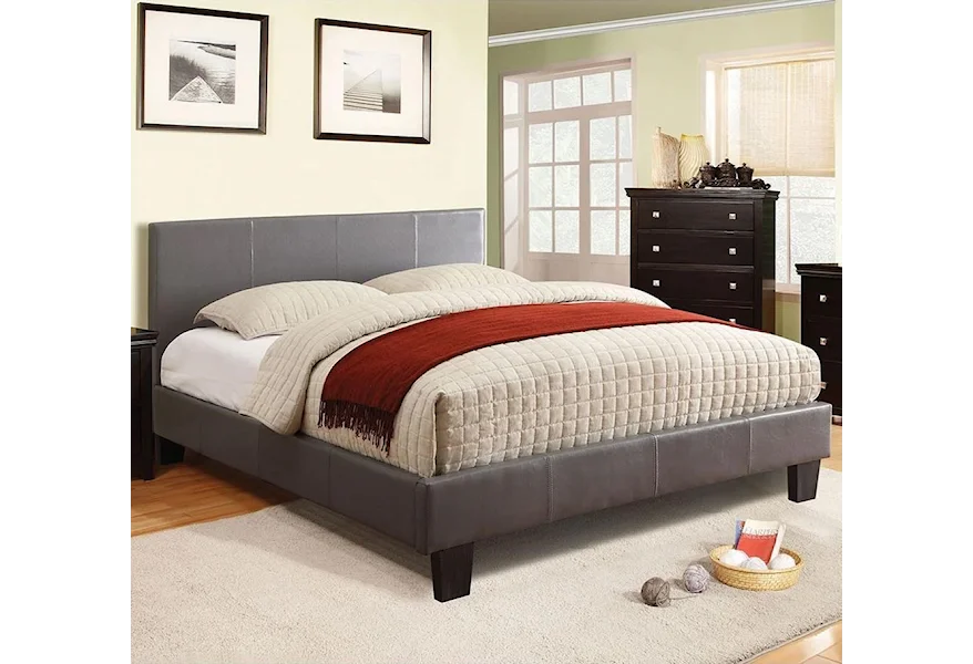 Winn Park Full Upholstered Bed with Mattress by Furniture of America at Sam Levitz Furniture