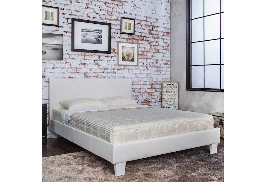 Winn Park Full Upholstered Bed with Mattress by Furniture of America at Sam Levitz Furniture