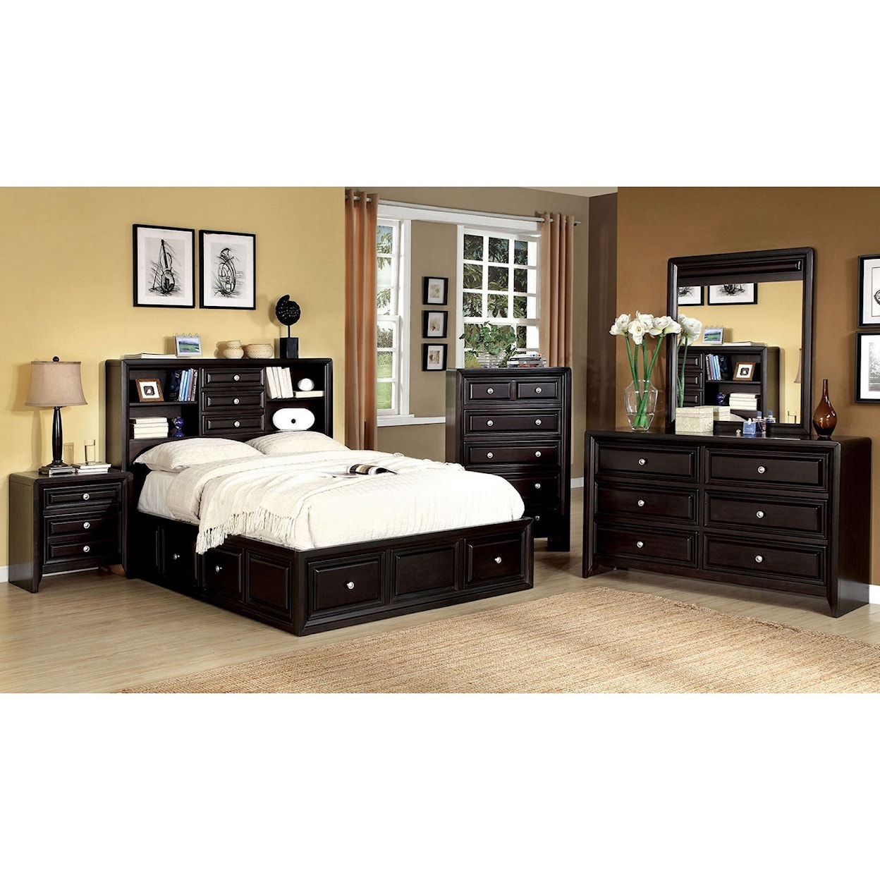 Furniture of America Yorkville Queen Bedroom Group