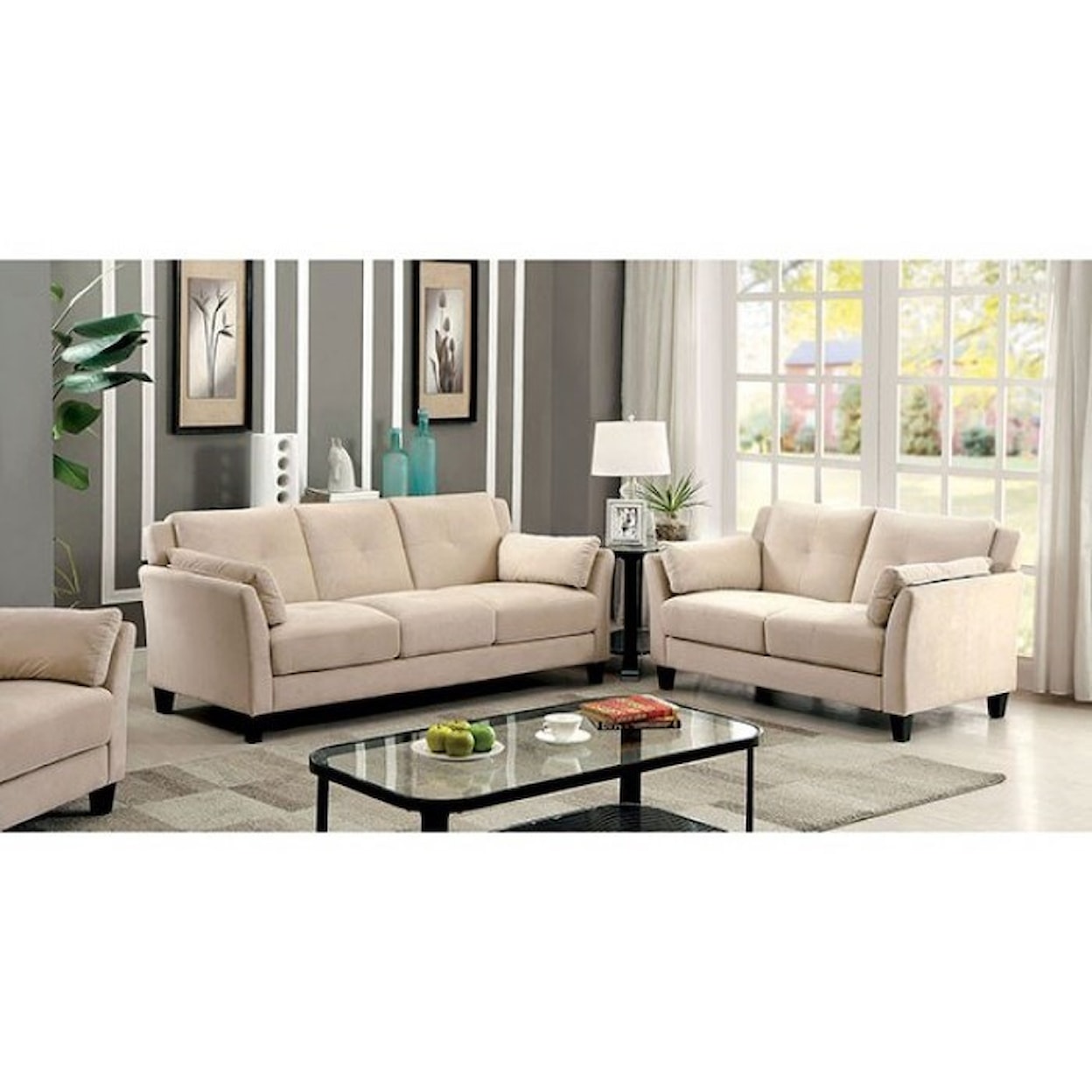 Furniture of America - FOA Ysabel Stationary Living Room Group