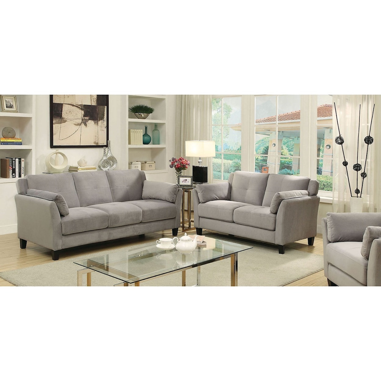 Furniture of America Ysabel Stationary Living Room Group