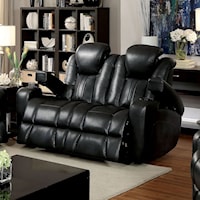 Power Reclining Loveseat with USB Port and Cupholders