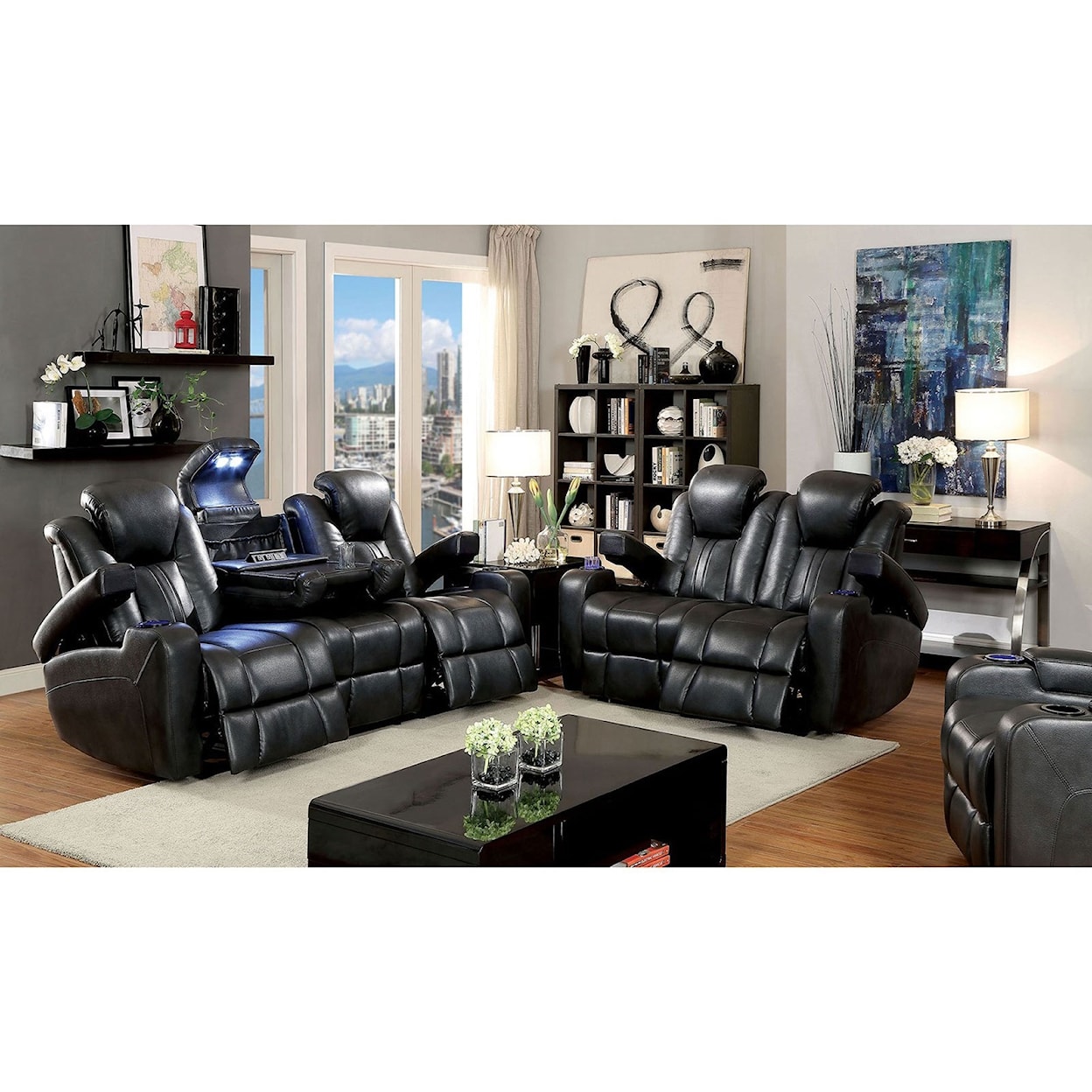 FUSA Zaurak Power Reclining Loveseat