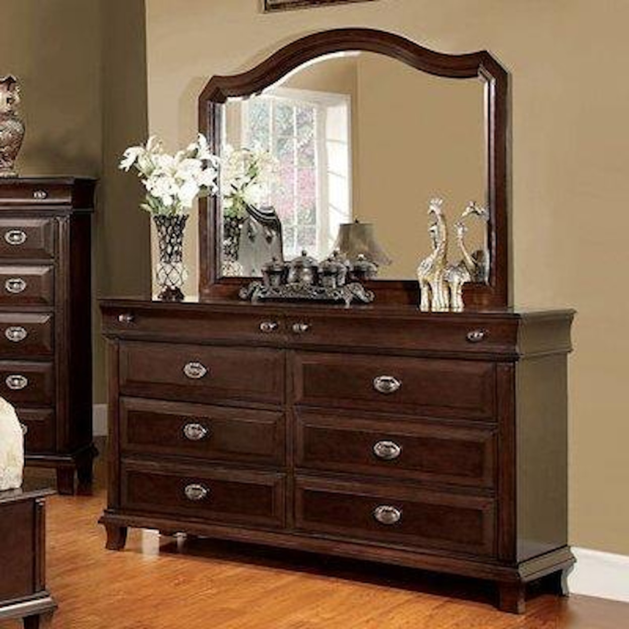 Furniture of America - FOA CM7065 Dresser and Mirror