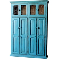 Turquoise Pilar Double Panel Side Hutch