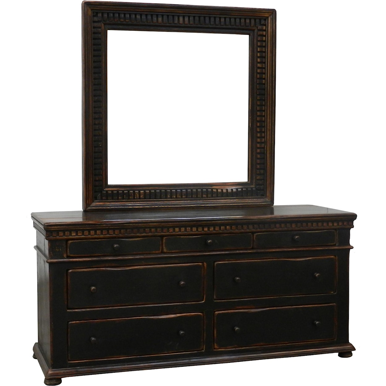 Furniture Source International Easton Dresser & Mirror Set
