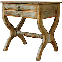 Distressed Bellow Side Table