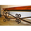 Furniture Source International Tree Trunk Top Iron Console Table