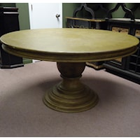 Coastal Thick Pedestal Round Dining Table