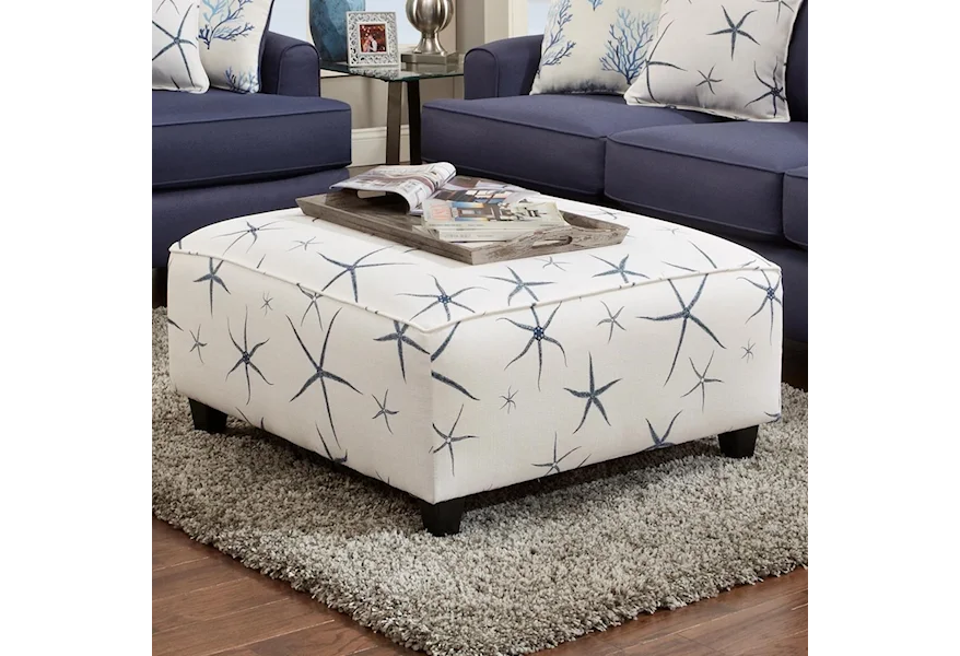 2330 TRUTH OR DARE Square Ottoman by Fusion Furniture at Esprit Decor Home Furnishings